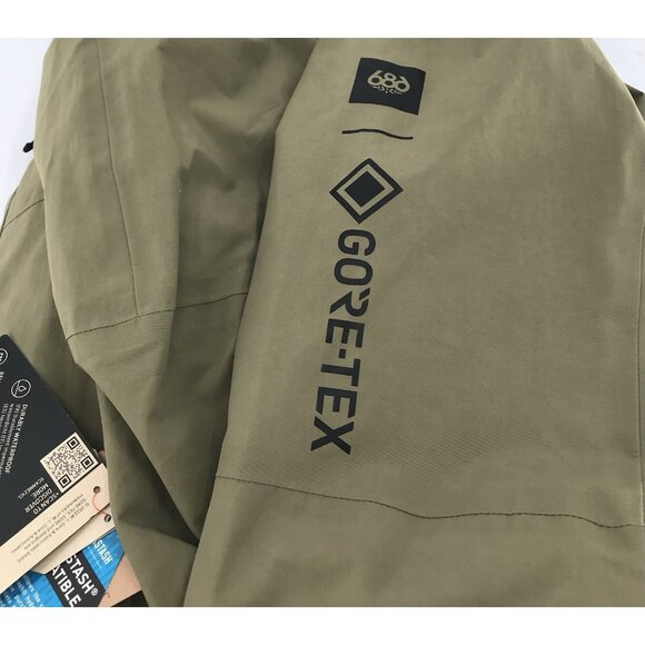 686 Jacket Men's Size Medium Goretex Gore-Tex Hydra Down Thermagraph Sage - Picture 14 of 16